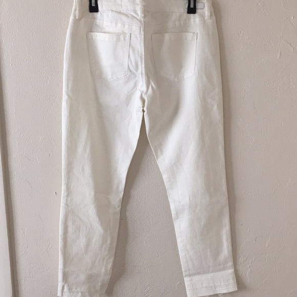 BLANK NYC Crop GIRlfriends Jeans White size 27 - Picture 5 of 5